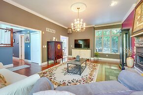 Porch & Fire Pit: Shawnee on Delaware Home!