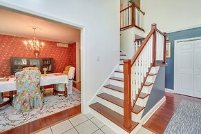 Porch & Fire Pit: Shawnee on Delaware Home!