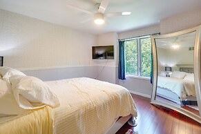 Porch & Fire Pit: Shawnee on Delaware Home!