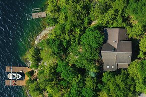 Waterfront Lake George Lodge w/ Boat Dock & Deck!