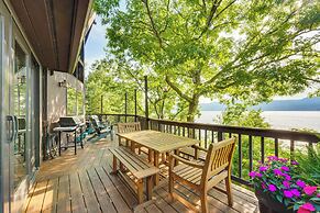Waterfront Lake George Lodge w/ Boat Dock & Deck!