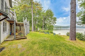Lakefront New London Retreat w/ Dock & Hot Tub!
