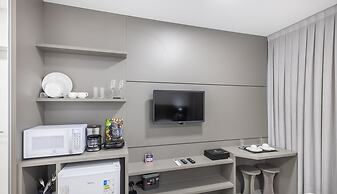 MHFA Studios em Prédio Luxuoso Vista Mar
