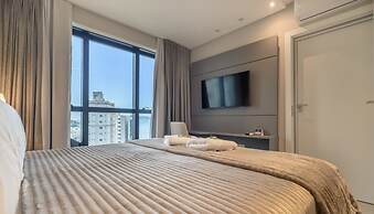 MHFA Studios em Prédio Luxuoso Vista Mar