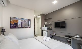 MHFA Studios em Prédio Luxuoso Vista Mar