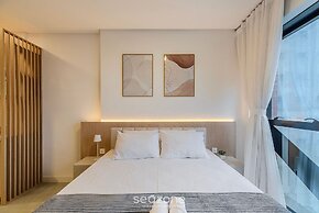 MHFA Studios em Prédio Luxuoso Vista Mar