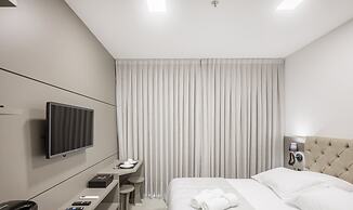 MHFA Studios em Prédio Luxuoso Vista Mar