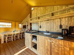 Nice Safari Tent With Kitchen, at a Recreational Lake