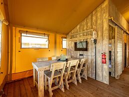 Nice Safari Tent With Kitchen, at a Recreational Lake