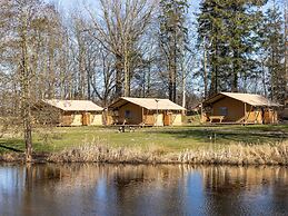 Nice Safari Tent With Kitchen, at a Recreational Lake