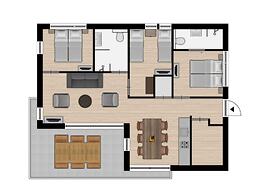 Sustainable Holiday Home With Washing Machine, 900m From the sea