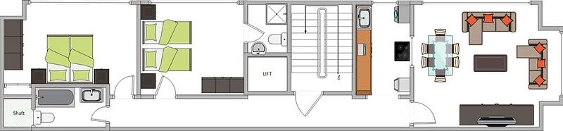 Sea View Spacious 2 Bedroom Central Apartment