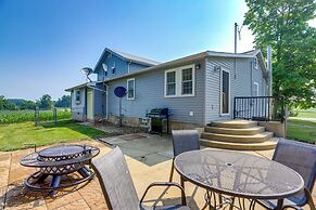 Ohio Farmhouse Retreat w/ Fire Pit & Patio