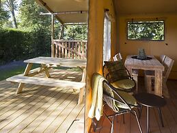 Nice Safari Tent With Bathroom, at Hunebedcentrum