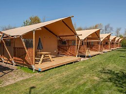 Nice Safari Tent With Bathroom, at Hunebedcentrum