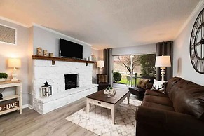 Newly Renovated Modern Deco Pool Fireplace