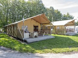 Comfortable Safari Tent With Bathroom, on a Holiday Park in De Maasdui