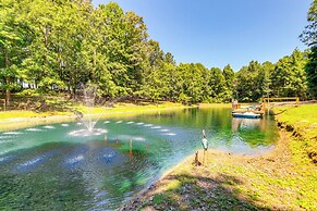 7 Mi to Carters Lake: Cabin w/ Pond & Pedal Boat!