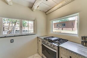 Mid-century Modern Taos Home w/ Hot Tub & Fire Pit