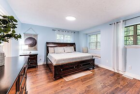 Deck, Fire Pit & Beach Access: Big Bass Lake Home