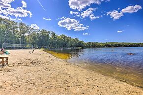 Deck, Fire Pit & Beach Access: Big Bass Lake Home