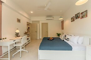 1BR Apt in Candolim With Pool 5 Mins From Beach
