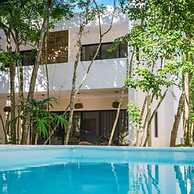 Villa Muyil Resort Pool AC Fast Internet