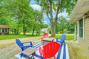 2 Fire Pits & Lake Access: Cozy Mecosta Getaway!