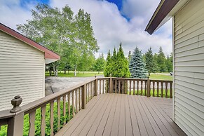 Germfask Home w/ Fire Pit, Grill & Yard Games!