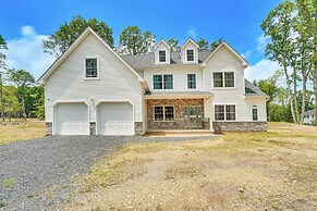 Deck & Yard: Spacious Poconos Home