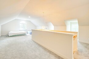 Deck & Yard: Spacious Poconos Home