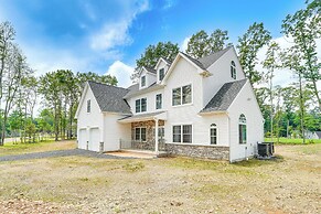 Deck & Yard: Spacious Poconos Home