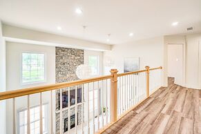 Deck & Yard: Spacious Poconos Home