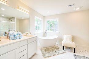 Deck & Yard: Spacious Poconos Home