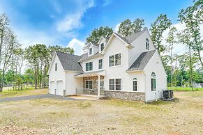 Deck & Yard: Spacious Poconos Home