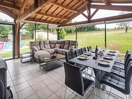 Holiday Home With Roofed Swimming Pool