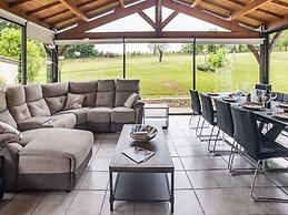 Holiday Home With Roofed Swimming Pool