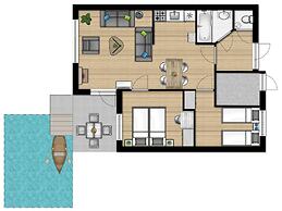 Restyled Bungalow on the Water With its own Rowing Boat, in a Holiday 