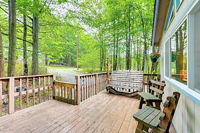 Deck & Fire Pit: Pet-friendly Pocono Lake Abode!