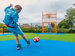 Chalet With Decorative Fireplace Near a Beach