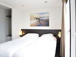 Chalet With Decorative Fireplace Near a Beach