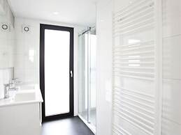 Chalet With Decorative Fireplace Near a Beach