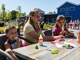 Chalet With Decorative Fireplace Near a Beach