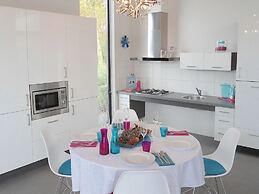 Modern Chalet With a Fireplace in a Holiday Park