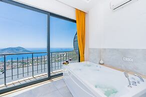 Lux Villa With Jacuzzi Inf Pool - All Rooms w AC