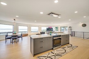 Spacious Camano Home w/ Hot Tub & Water Views!