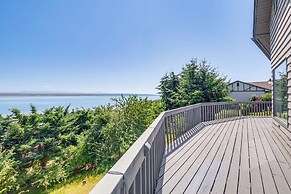 Spacious Camano Home w/ Hot Tub & Water Views!