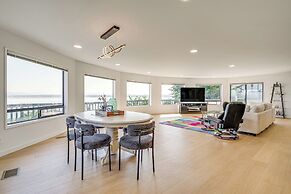 Spacious Camano Home w/ Hot Tub & Water Views!