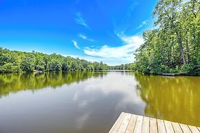 Lakefront Lusby Home w/ Fire Pit: 3 Mi to Beach!