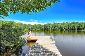 Lakefront Lusby Home w/ Fire Pit: 3 Mi to Beach!